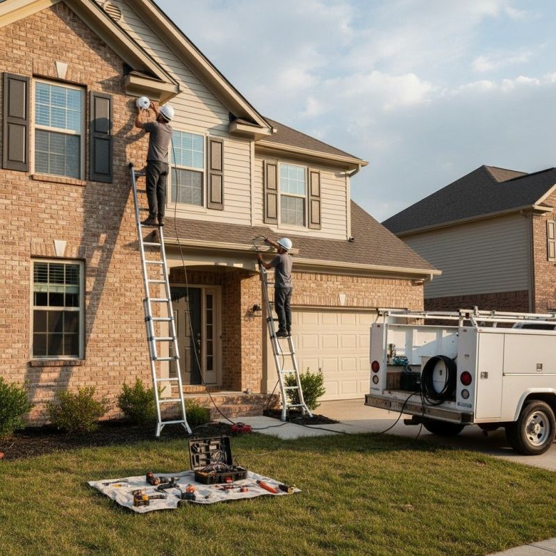 Local Cctv Installation pros at work